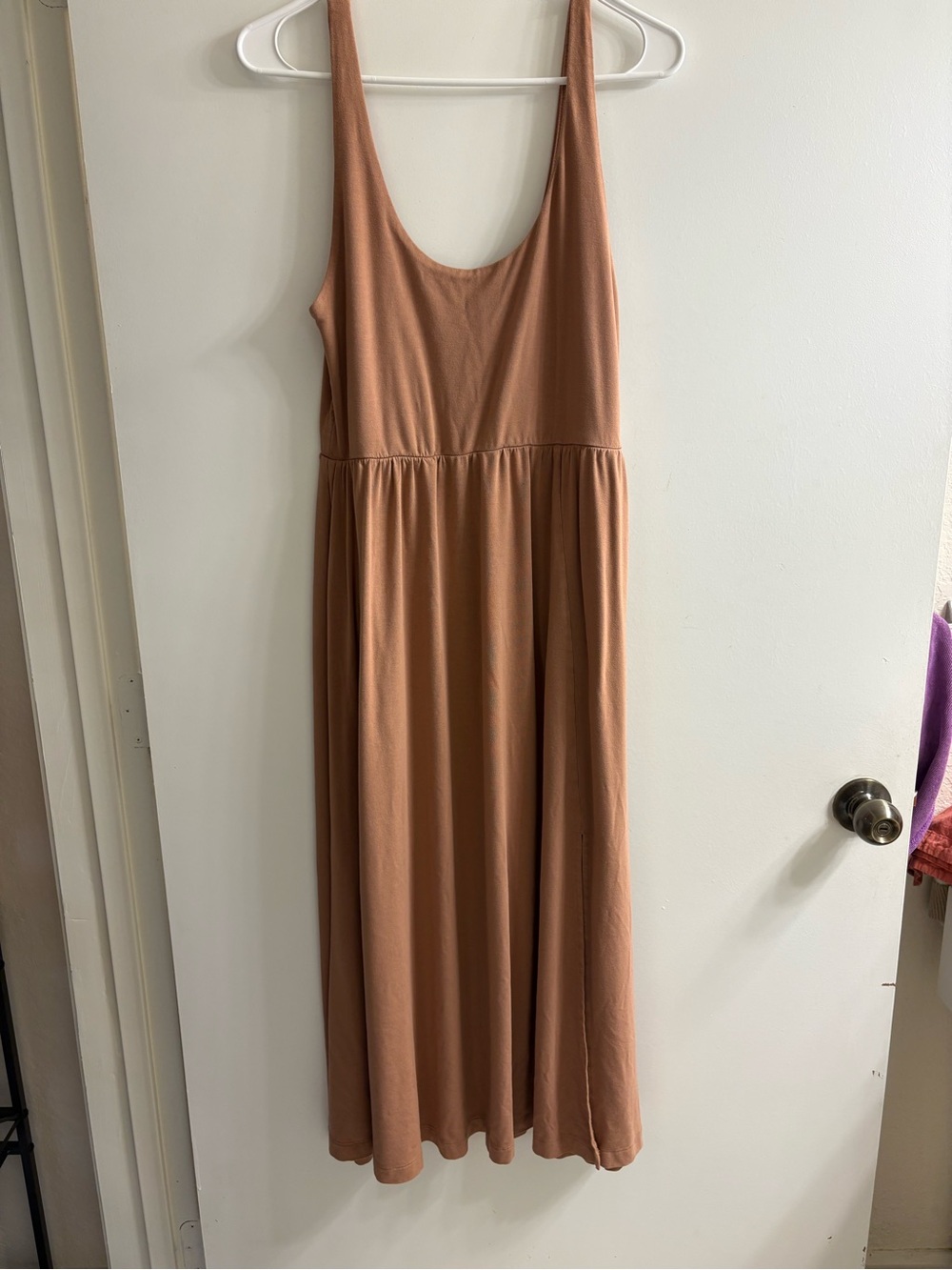 a new day Sleeveless Scoop-Neck Maxi Dress in Terracotta